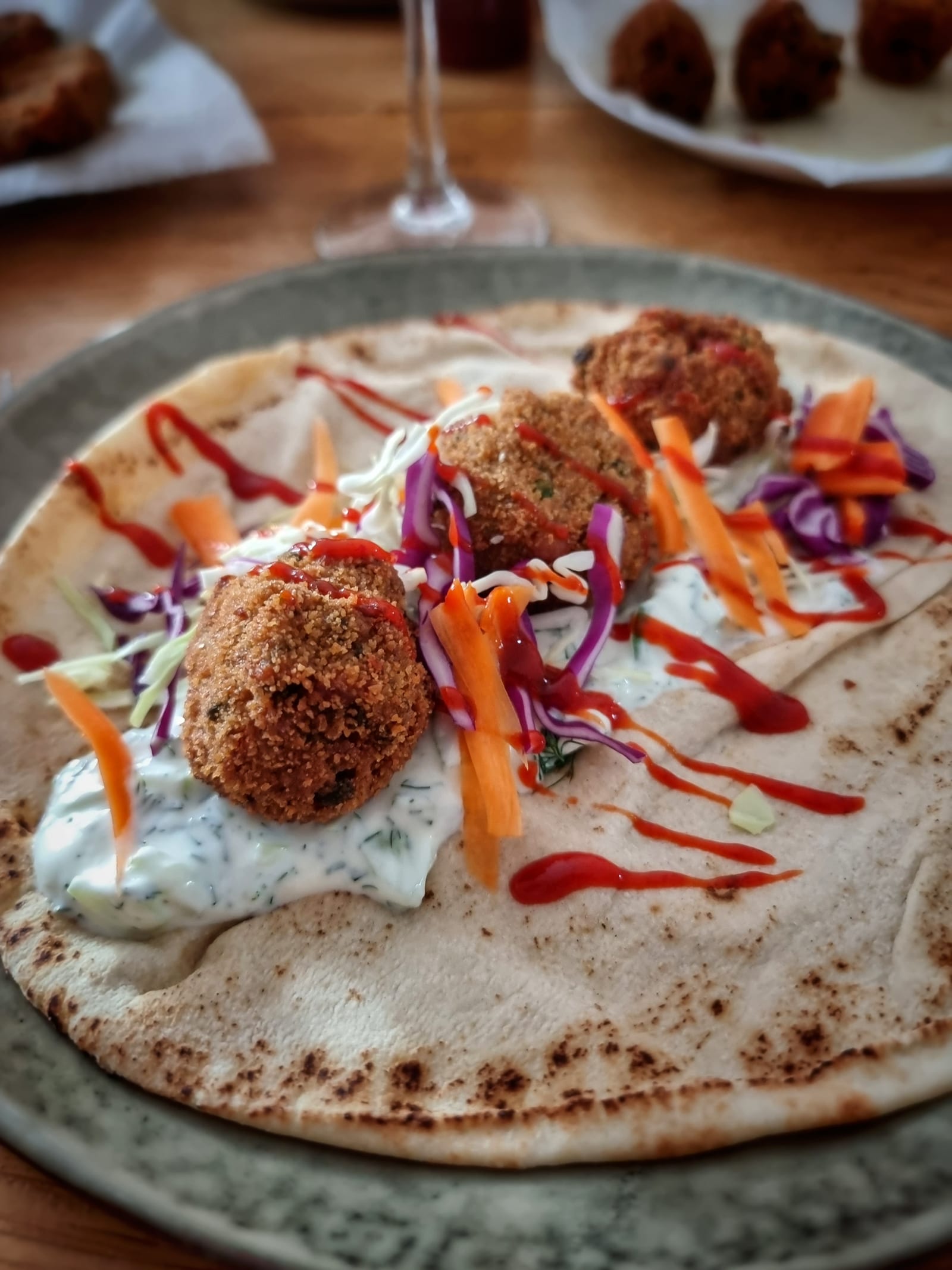 Home-made Falafel met Tzatziki