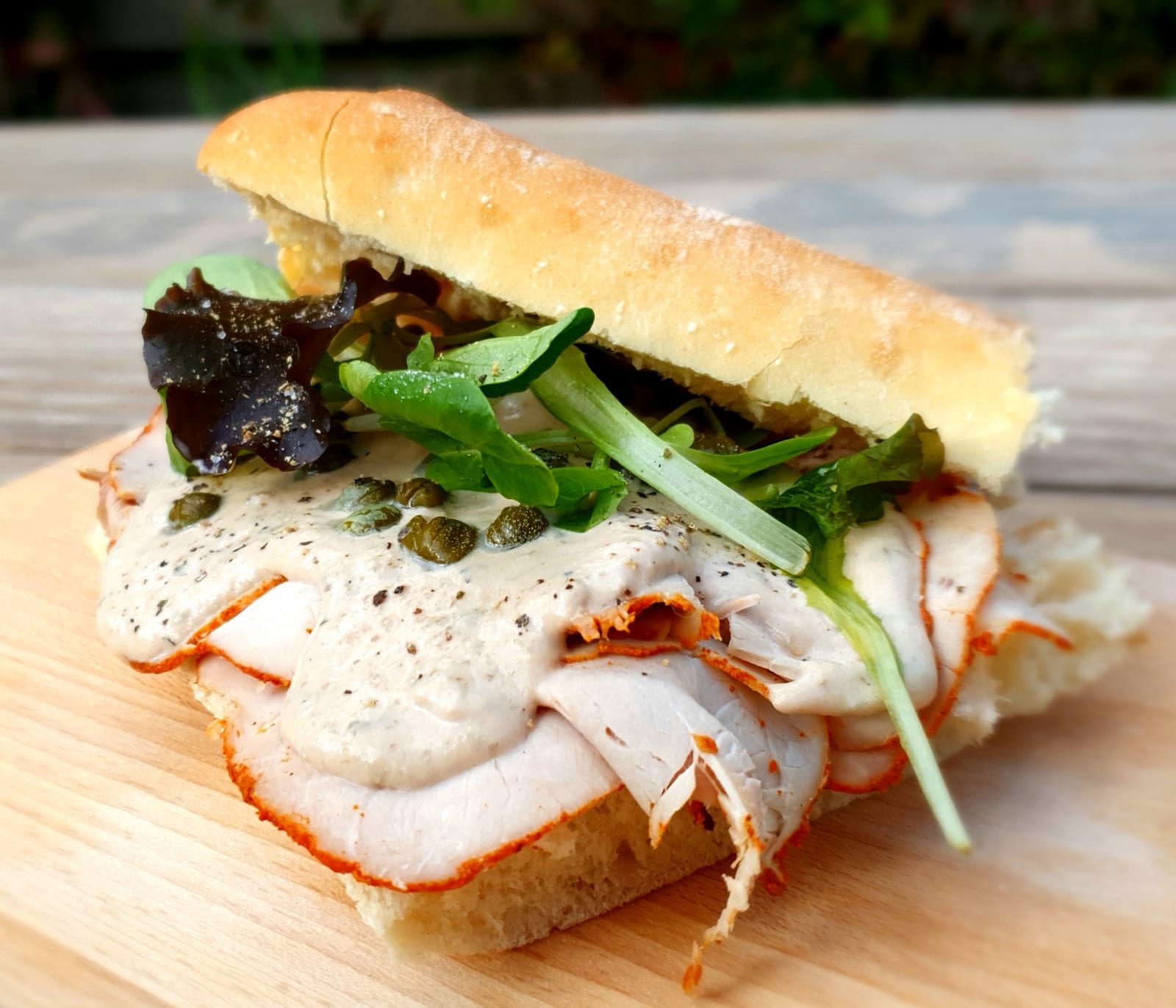 Vitello tonnato sandwich