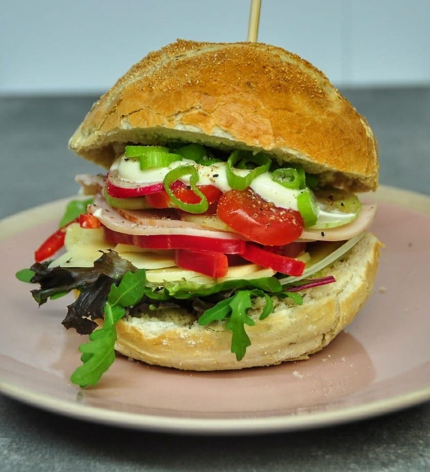 Italiaanse bol 'gezond' met kalkoenfilet