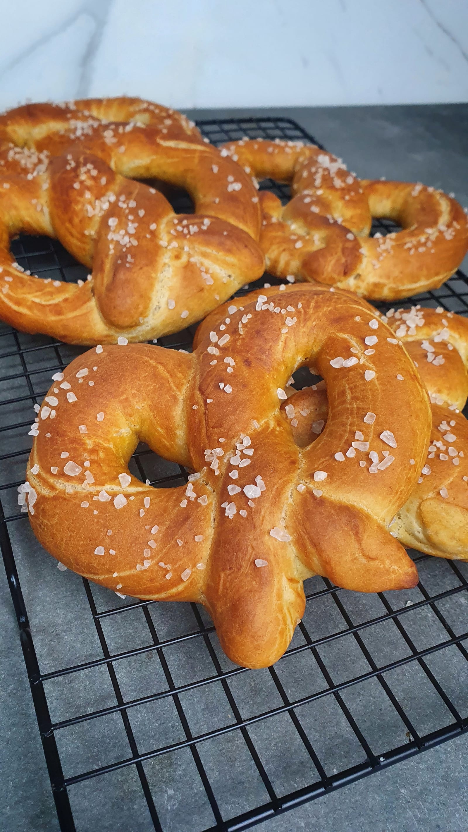 Zoute Duitse pretzel (brezel)